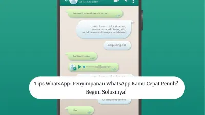 Ilustrasi&nbsp;cara mengatasi penyimpanan WhatsApp yang penuh