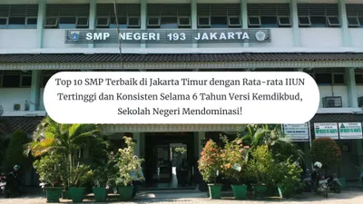 Top 10 SMP Terbaik di Jakarta Timur dengan Rata-rata IIUN Tertinggi 