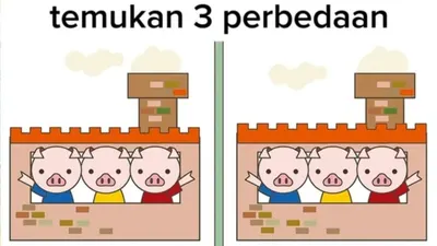 Temukan 3 perbedaan pada kedua gambar sebagai uji kecermatan agar lolos SKD