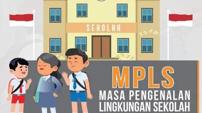 Ilustrasi ide MPLS untuk SD, SMP dan SMA dalam pengenalan lingkungan dan teman baru.