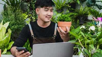Ilustrasi 10 ide bisnis untuk petani modern sebagai usaha sampingan. 