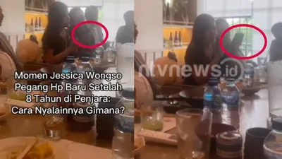 Momen Jessica Wongso kebingungan cara pakai HP modern