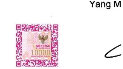 Posisi E-Meterai