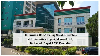 15 Jurusan D4-S1 Paling Susah Ditembus di Universitas Negeri Jakarta (UNJ), Terbanyak Capai 3.533 Pendaftar