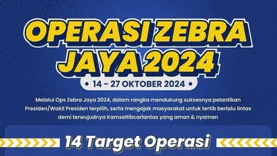 Dalam Operasi Zebra Jaya 2024, Ditlantas Polda Metro Jaya menargetkan 14 jenis pelanggaran lalu lintas.