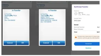 Netizen mencoba transfer GoPay ke akun Fufufafa.