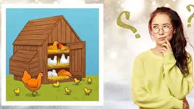 Ilustrasi tes IQ apa yang salah dari gambar kandang ayam.