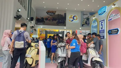 Booth Yamaha di Pekan Raya Jakarta 2024 Curi Perhatian Masyarakat