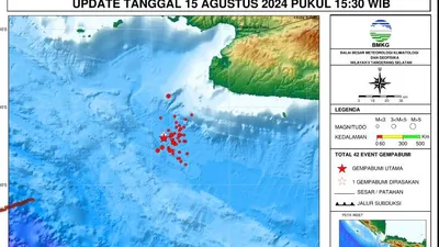 Gempa Hari Ini: M5.2 Guncang Sukabumi, Diawali dengan 35 Kali Gempa Susulan
