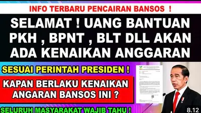 Jokowi akan naikan anggaran Bansos 2025