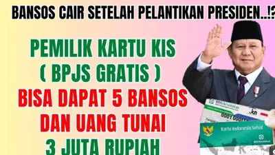 SELAMAT! KPM Pemilik KIS Bisa Dapat 5 Bansos Secara Tunai dan Non Tunai, Ini Cara Mendapatkannya
