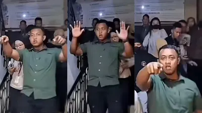 Bodyguard dari Atta Halilintar dan sang istri Aurel Hermansyah tertangkap kamera melakukan ancaman kepada para awak media. 