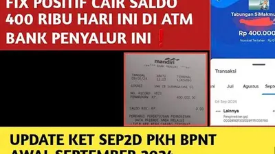 September Full Berkah! 4 Bantuan Sosial Cair Serentak Ditambah Bansos Rp 400 Ribu Disalurkan Hari Ini, Apa saja?