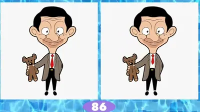 Tes IQ: Punya Mata Super Jeli? Temukan 3 Perbedaan pada Gambar Mr Bean Ini