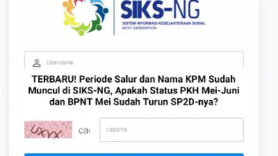 Illustrasi. Periode Salur dan Nama KPM Sudah Muncul di SIKS-NG