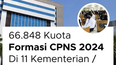 5 Kementerian dan Lembaga Pemerintahan Pusat dengan kuota formasi Rekrutmen CPNS 2024 terbesar