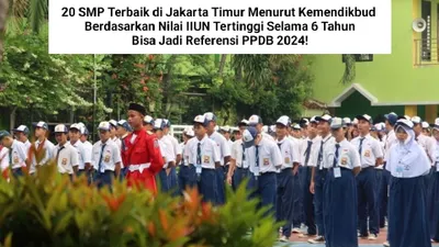 Berdasarkan Data Pokok Pendidikan yang dirilis Kementerian Pendidikan (Kemendikbud), di tahun ajaran 2023/2024 ada total 261 SMP di wilayah Kota Jakarta Timur.