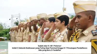Berdasarkan update terbaru, sudah ada sebanyak 76.328 peserta yang memilih sekolah kedinasan, dari total 23 sekolah kedinasan yang ada.