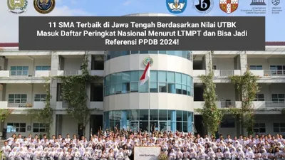 11 SMA Terbaik di Jawa Tengah Berdasarkan Nilai UTBK, Masuk Daftar Peringkat Nasional Menurut LTMPT dan Bisa Jadi Referensi PPDB 2024!