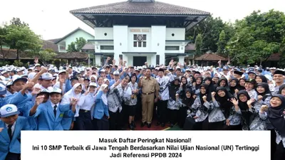 Di Provinsi Jawa Tengah, ada beberapa SMP yang masuk dalam daftar peringkat nasional berdasarkan nilai UTBK.