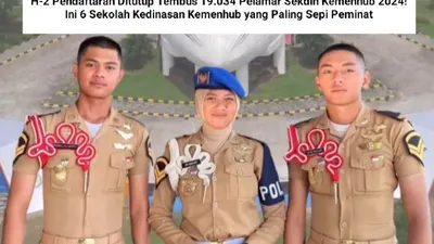H-2 Pendaftaran Ditutup Tembus 19.034 Pelamar Sekdin Kemenhub 2024! Ini 6 Sekolah Kedinasan Kemenhub yang Paling Sepi Peminat