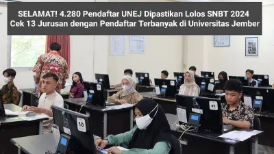 Ilustrasi. Jurusan kuliah dengan pendaftar terbanyak jalur UTBK SNBT di Universitas Jember.