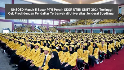 Universitas Jenderal Soedirman (UNSOED) menjadi salah satu perguruan tinggi negeri dengan pendaftarnya berhasil meraih nilai UTBK tertinggi di SNBT 2024.