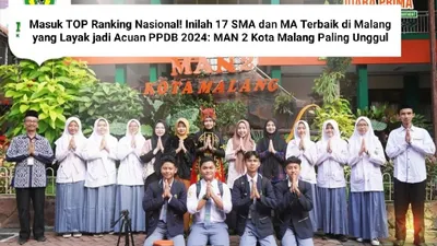 Ilustrasi. 17 SMA terbaik di Malang yang masuk TOP 400 nasional berdasarkan nilai UTBK yang layak masuk referensi PPDB.
