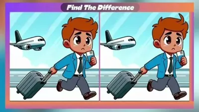 Tes Ilusi Optik: Ada 3 Perbedaan Gambar Pria di Bandara, Coba Temukan dalam 15 Detik dan Buktikan Ketajaman Mata Elangmu!