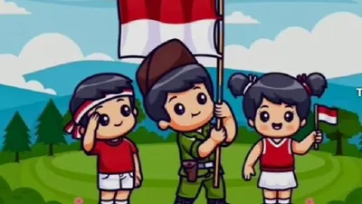 Tes Ilusi Optik: Bisa Temukan 3 Perbedaan Anak Sedang Memperingati HUT Kemerdekaan RI dalam 10 Detik? Tunjukkan Kejelianmu