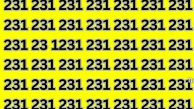 Tes IQ: Temukan Angka Janggal dari Deretan 231 dalam 5 Detik, Yakin Kamu Teliti dan Super Jeli?
