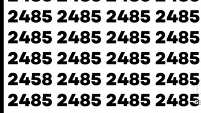 Tes IQ: Yakin Bisa Temukan Angka Janggal dari Deretan 2485 dala 3 Detik Saja? Tunjukkan Kamu Teliti dan Super Jeli!