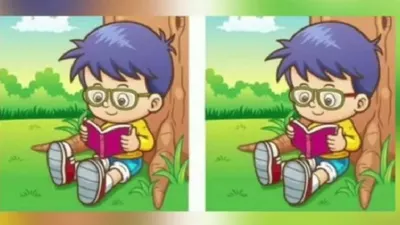 Tes Ilusi Optik: Yakin Bisa Temukan 3 Perbedaan Gambar Anak Membaca dalam 10 Detik? Tunjukkan Kemampuan Mata Elangmu!