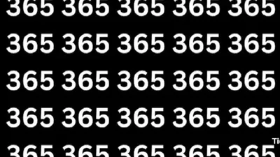 Tes IQ: Tunjukan Ketajaman Penglihatanmu dengan Menemukan Kombinasi Angka Berbeda dari Deretan 365, Waktumu 5 Detik Saja!