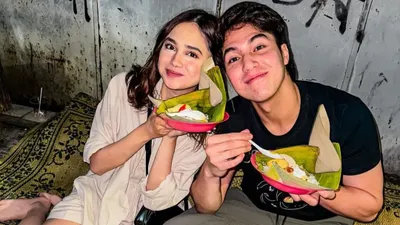 Pasangan selebritas Indonesia Syifa Hadju dan El Rumi