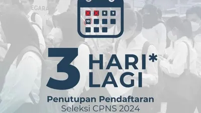 Tembus 3,2 Juta Pelamar! H-3 Pendaftaran CPNS 2024 Ditutup, Ini 20 Formasi Sepi Peminat, Ada yang Hanya 13 Pelamar
