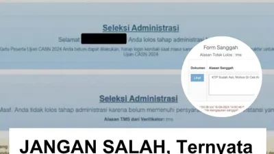Tidak semua peserta CPNS dengan status TMS bisa disetujui sanggahannya.