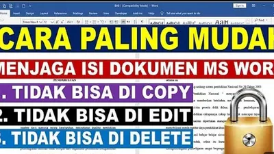 Tips Mengunci File Word Agar Tulisan Tidak di Copy Paste