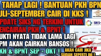 Tinggal 2 Tahap Lagi Bantuan Sosial PKH BPNT Cair