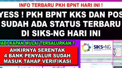 Bansos PKH dan BPNT September-Oktober Sudah Ada Status Terbaru di SIKS-NG