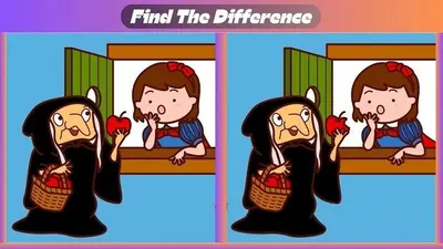 Tes Penglihatan: Tampilkan&nbsp;Kemampuan Analisismu dengan Menemukan 3 Perbedaan pada Gambar Snow White dalam 10 Detik!