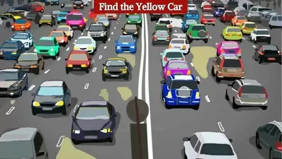 Tes Penglihatan: Uji Keterampilan Observasimu! Temukan Mobil Berwarna Kuning Cerah pada Gambar Lalu Lintas Ini