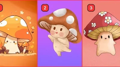 Tes Kepribadian: Pilih Salah Satu Jamur Lucu Ini dan Cari Tahu Karaktermu yang Dominan, Kamu Tergolong Pemalu atau Pemberani?