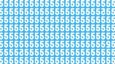 Tes Ilusi Optik: Temukan 3 Kesalahan pada Deretan Angka 5 Ini, Buktikan Kamu Jago Analisa dalam 13 Detik