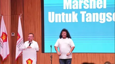 Marshel Widianto nyalon di Pilkada 2024 jadi wakil wal kota Tangsel dari partai gerindra 