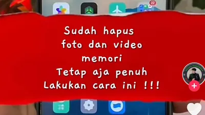 Penggunaan memori yang penuh pada Android tentunya akan membuat ponsel menjadi sangat lambat dan sulit untuk digunakan.