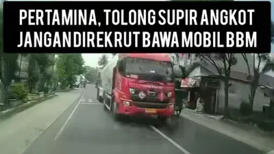 Viral Rekaman Video Truk Tangki BBM Salip Kendaraan Lain dan Dihujat