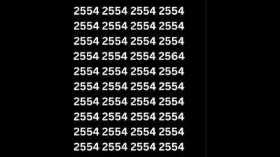 Ada Satu Kombinasi Angka Berbeda di Antara Kumpulan 2554, Jawab Tes IQ Ini dalam 5 Detik Saja!