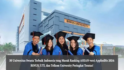 Melalui laman resminya, ada sebanyak 30 universitas swasta di Indonesia yang masuk dalam pemeringkatan AppliedHe 2024.
