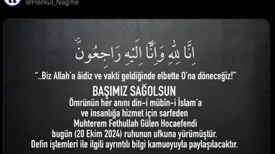Muhammad Fethullah Gulen Hojaefendi tutup usia pada usianya yang ke-86 tahun.